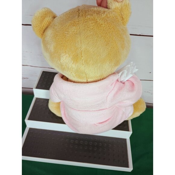 GANZ Get Well‎ Cuddle Bear Cream Color SOFT Bear holding Blanket in Robe - Picture 3 of 6